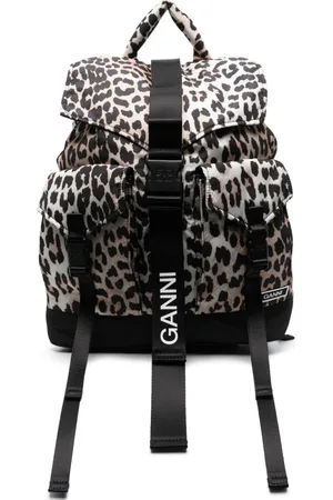 Ganni Rygsæk med leopardtryk
