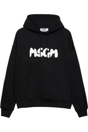 Msgm Hættetrøje med logotryk og snoretræk