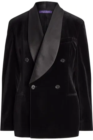 Ralph Lauren Dobbeltradet blazer i velour