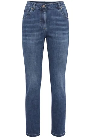Brunello Cucinelli Denimjeans med slitageeffekt