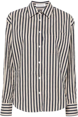The Frankie Shop Lui skjorte med tekstureret finish