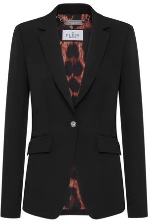 Philipp Plein Blazer med krystaludsmykket dødningehoved