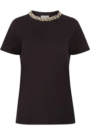 Nina Ricci T-shirt med perledetalje