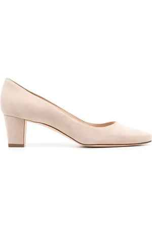 Manolo Blahnik Okkatopla 50mm pumps i ruskind