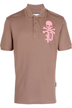 Philipp Plein Skull & Bones polotrøje i piqué