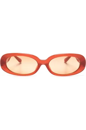 Linda Farrow Ovale Cara solbriller med tonet glas