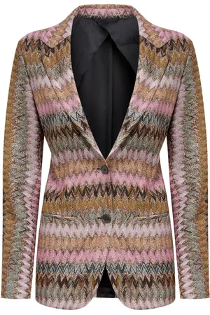 Missoni Chevron-strikket blazer