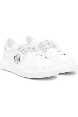 Philipp Plein Low-top sneakers med krystaludsmykning