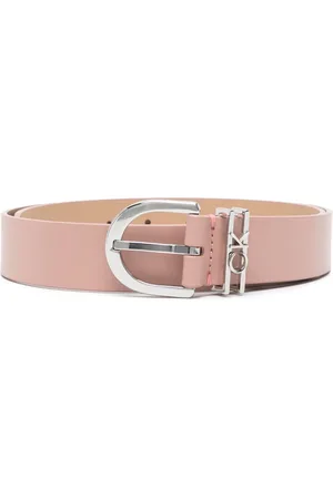 Calvin Klein Læderbælte med logo-bogstav