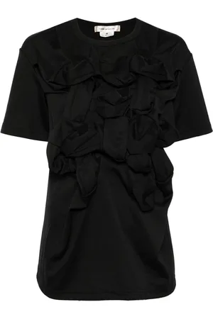 Comme des Garçons T-shirt med samledetalje og udskæringsdetalje