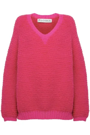 J.W.Anderson Sweater i bouclé med V-hals