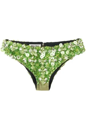 Miu Miu Underbukser med broderi og perler