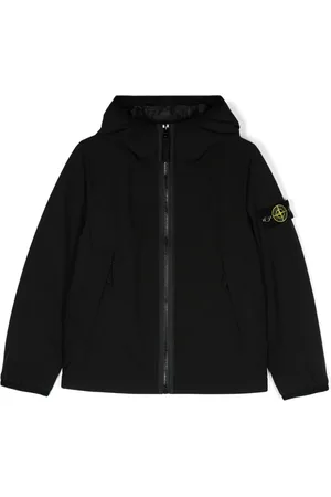 Stone Island Jakke med hætte og kompasmærke