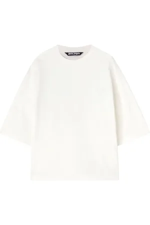Palm Angels College T-shirt med sænket skulder