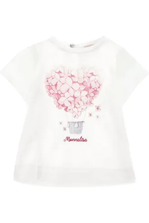 MONNALISA T-shirt med logobroderi