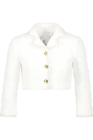 Giambattista Valli Cropped tweed-jakke