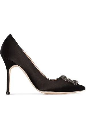 Manolo Blahnik Hangisi 105mm pumps i satin