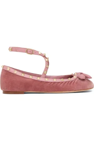 VALENTINO GARAVANI Rockstud-ballerinaer med remme
