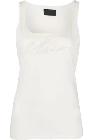 Philipp Plein Tanktop med broderet logo
