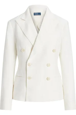Ralph Lauren Dobbeltradet blazer i hør