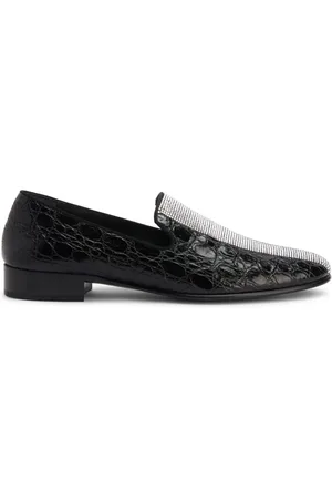 Giuseppe Zanotti Tuxedo Diamond-loafers i læder