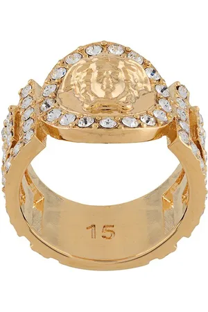 VERSACE La Medusa ring med krystaludsmykning