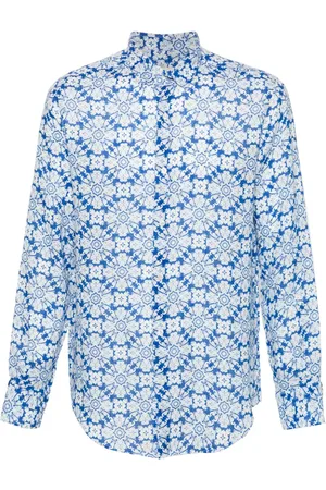 PENINSULA SWIMWEAR Skjorte i hør med blomstertryk