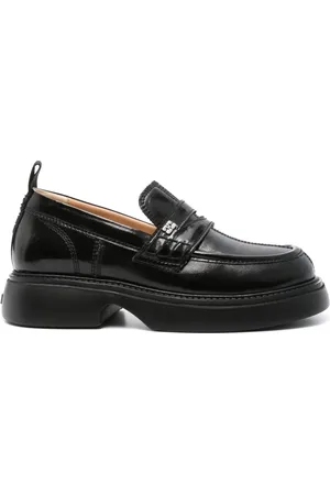 Ganni Loafers med logoplade