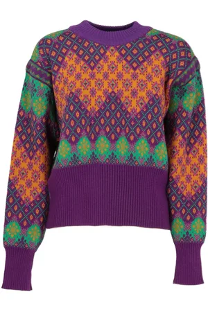 Saint Laurent Intarsiastrikket trøje fra 1980