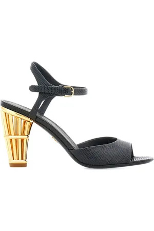Salvatore Ferragamo Cage 85mm lædersandaler