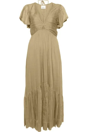 Isabel Marant Lang Agathe kjole i crepe
