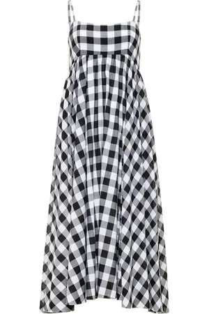 Azeeza Mellemlang Rachel kjole med gingham-tern