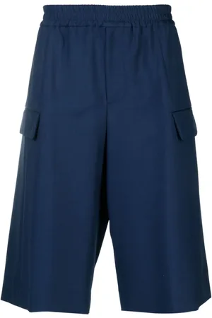 Alexander McQueen Shorts med brede ben og indsnit