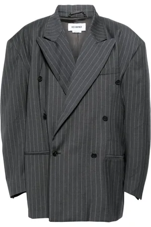 Hed Mayner Dobbeltradet blazer med striber