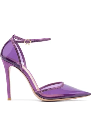 Gianvito Rossi 110mm Sabin pumps med krystalblomst