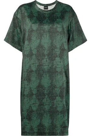 Aspesi T-shirt-kjole med krusedulle-tryk