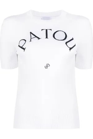 Patou Strikket top med jacquard-logo