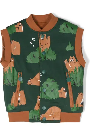 Stella McCartney Vendbar vest med grafisk tryk