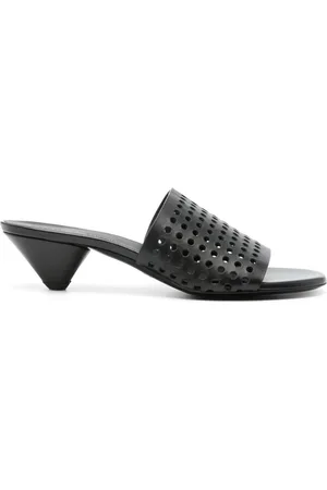Proenza Schouler 50mm perforerede mules i læder