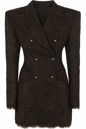 Dolce & Gabbana Dobbeltradet blazer med cordonetto-blonde