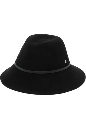 HELEN Fedora-hat i filt med logoplade