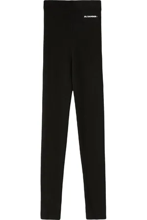 Jil Sander Højtaljede leggings med logotryk