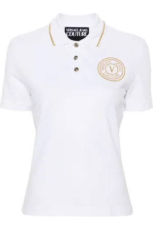 VERSACE Polo med broderet logo