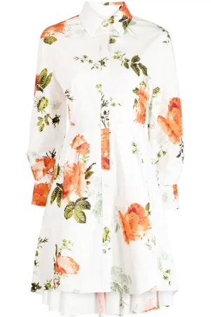 Erdem Skjortekjole med blomstertryk