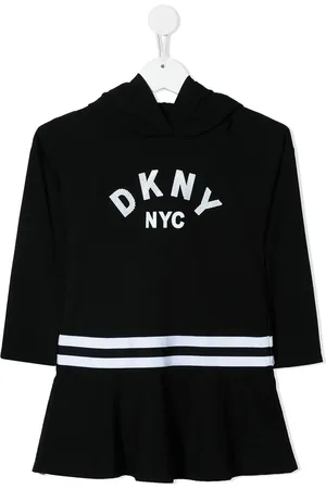 DKNY Hættetrøje-kjole med logotryk