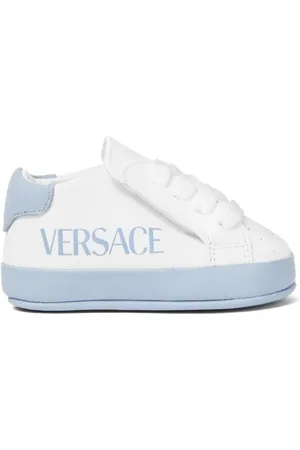 VERSACE Sneakers i læder med logotryk