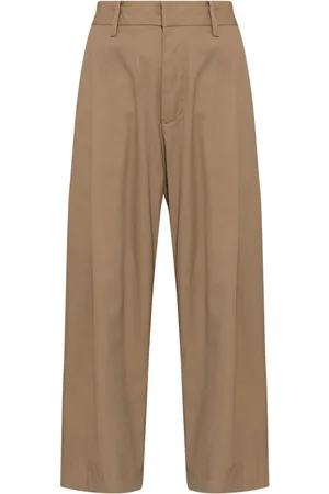 UMA WANG Cropped bukser med plisseret detalje