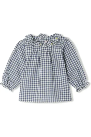 BONPOINT Gingham-ternet Dojoba bluse