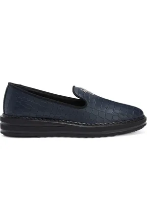Giuseppe Zanotti Loafers i læder med logoplade