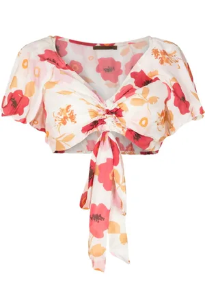 CLUBE BOSSA Blomstret Bevita croptop